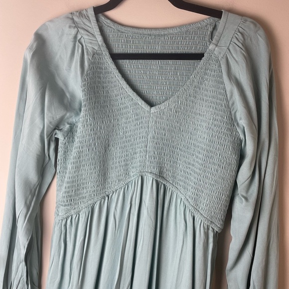 Zilcremo Elegant Blue Long Sleeve Dress Boho Size XL - Picture 2 of 8